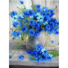 Load image into Gallery viewer, Full Diamond Painting kit | Blue cornflower