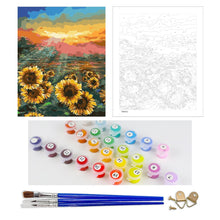 Load image into Gallery viewer, DIY Painting by number kit | Sunflower garden