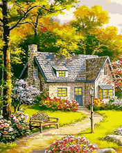 Load image into Gallery viewer, DIY Painting by number kit | Idyllic countryside