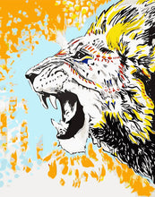 Load image into Gallery viewer, DIY Painting by number kit | Lion head