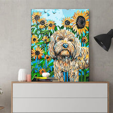 Load image into Gallery viewer, DIY Painting by number kit | Labrador Poodle