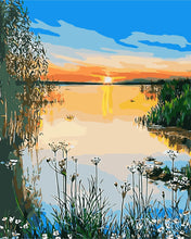 Load image into Gallery viewer, DIY Painting by number kit | Secluded lake