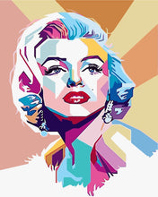Load image into Gallery viewer, DIY Painting by number kit | Audrey Hepburn