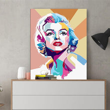 Load image into Gallery viewer, DIY Painting by number kit | Audrey Hepburn