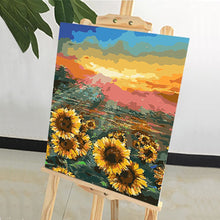 Load image into Gallery viewer, DIY Painting by number kit | Sunflower garden