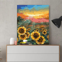 Load image into Gallery viewer, DIY Painting by number kit | Sunflower garden
