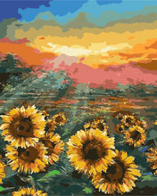 Load image into Gallery viewer, DIY Painting by number kit | Sunflower garden