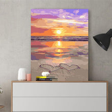 Load image into Gallery viewer, DIY Painting by number kit | Pink beach