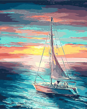 Load image into Gallery viewer, DIY Painting by number kit | Ship at sea