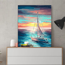 Load image into Gallery viewer, DIY Painting by number kit | Ship at sea