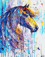 Load image into Gallery viewer, DIY Painting by number kit | Colorful horse
