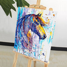 Load image into Gallery viewer, DIY Painting by number kit | Colorful horse