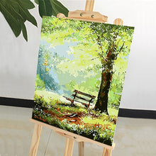 Load image into Gallery viewer, DIY Painting by number kit | Deep mountain green forest