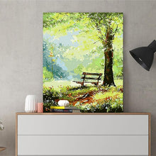 Load image into Gallery viewer, DIY Painting by number kit | Deep mountain green forest