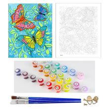 Load image into Gallery viewer, DIY Painting by number kit | Butterflies