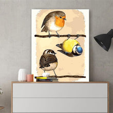 Load image into Gallery viewer, DIY Painting by number kit | Three magpies