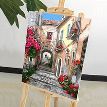 Load image into Gallery viewer, DIY Painting by number kit | Town road