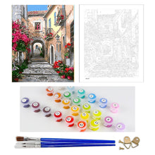 Load image into Gallery viewer, DIY Painting by number kit | Town road