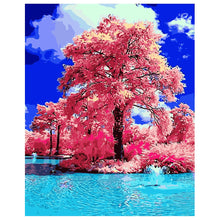 Load image into Gallery viewer, DIY Painting by number kit | Red Maple Trees