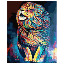 Load image into Gallery viewer, DIY Painting by number kit | Lion