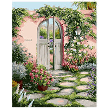 Load image into Gallery viewer, DIY Painting by number kit | Garden gate