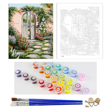 Load image into Gallery viewer, DIY Painting by number kit | Garden gate
