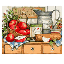 Load image into Gallery viewer, DIY Painting by number kit | Food on the table