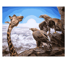 Load image into Gallery viewer, DIY Painting by number kit | Eagle and giraffe