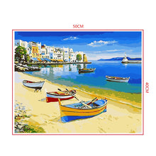 Load image into Gallery viewer, DIY Painting by number kit | Beautiful view of the seaside
