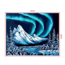 Load image into Gallery viewer, DIY Painting by number kit | Beautiful snow mountain scenery