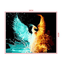 Load image into Gallery viewer, DIY Painting by number kit | Ice Fire Phoenix