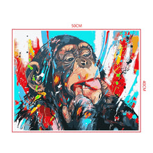Load image into Gallery viewer, DIY Painting by number kit | Animal orangutan