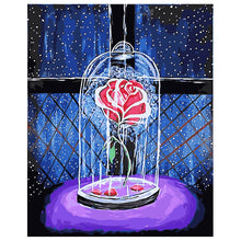 Load image into Gallery viewer, DIY Painting by number kit | Preserved flowers in glass