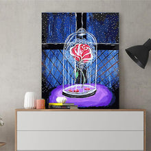 Load image into Gallery viewer, DIY Painting by number kit | Preserved flowers in glass