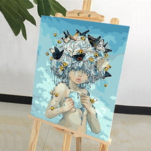 Load image into Gallery viewer, DIY Painting by number kit | Insects healing girl