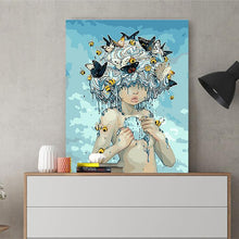 Load image into Gallery viewer, DIY Painting by number kit | Insects healing girl