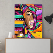 Load image into Gallery viewer, DIY Painting by number kit | African woman