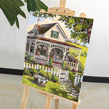 Load image into Gallery viewer, DIY Painting by number kit | Mountain villa