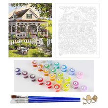 Load image into Gallery viewer, DIY Painting by number kit | Mountain villa