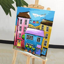 Load image into Gallery viewer, DIY Painting by number kit | Cartoon house