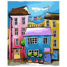 Load image into Gallery viewer, DIY Painting by number kit | Cartoon house