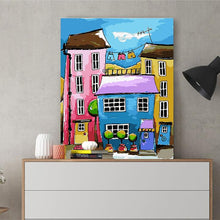 Load image into Gallery viewer, DIY Painting by number kit | Cartoon house