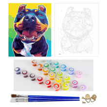 Load image into Gallery viewer, DIY Painting by number kit | Bulldog