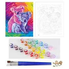 Load image into Gallery viewer, DIY Painting by number kit | Cute koalas