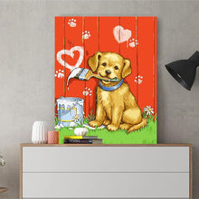 Load image into Gallery viewer, DIY Painting by number kit | Dog painting