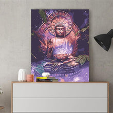Load image into Gallery viewer, DIY Painting by number kit | Respectful buddha