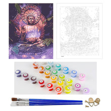 Load image into Gallery viewer, DIY Painting by number kit | Respectful buddha
