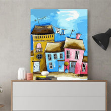 Load image into Gallery viewer, DIY Painting by number kit | Cartoon house