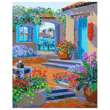 Load image into Gallery viewer, DIY Painting by number kit | Beautiful view of the Aegean Sea