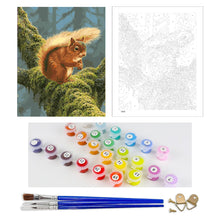 Load image into Gallery viewer, DIY Painting by number kit | Cute squirrel